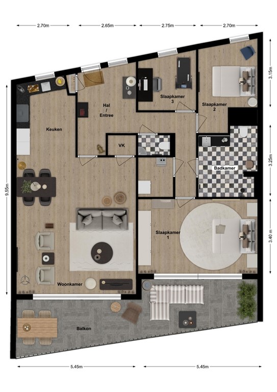 mediumsize floorplan